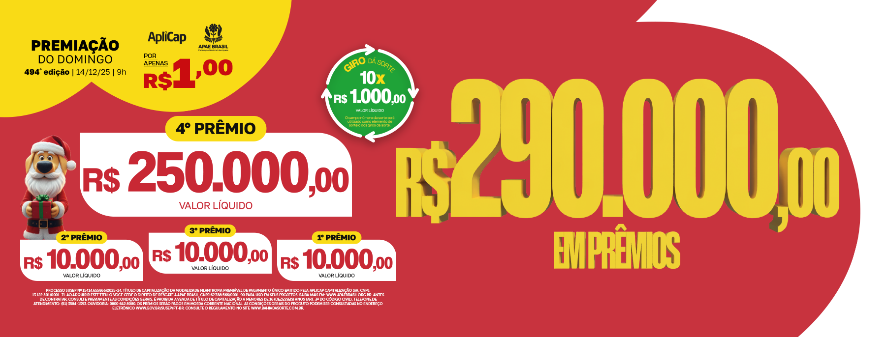 premiação para domingo Prêmio do bahia da sorte