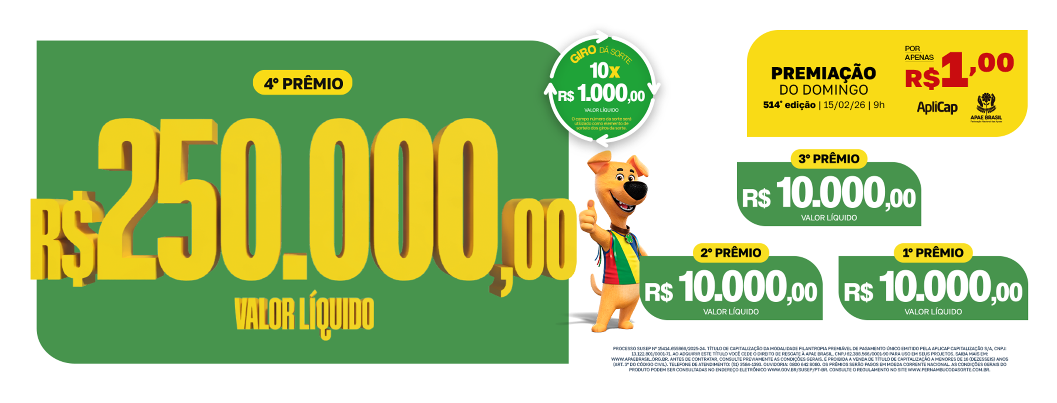 prêmios de domingo que vem Premiação de domingo